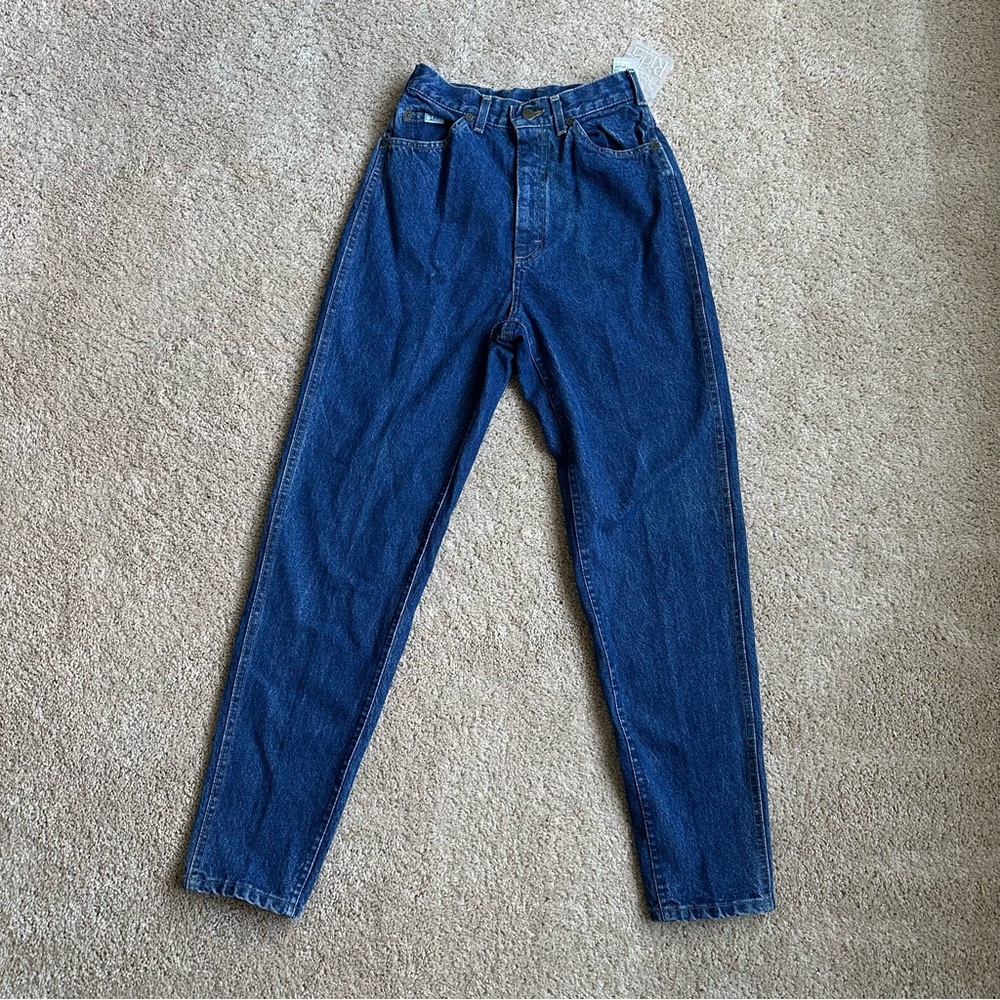 NWT Vintage Lee Relaxed Rider Blue Jeans